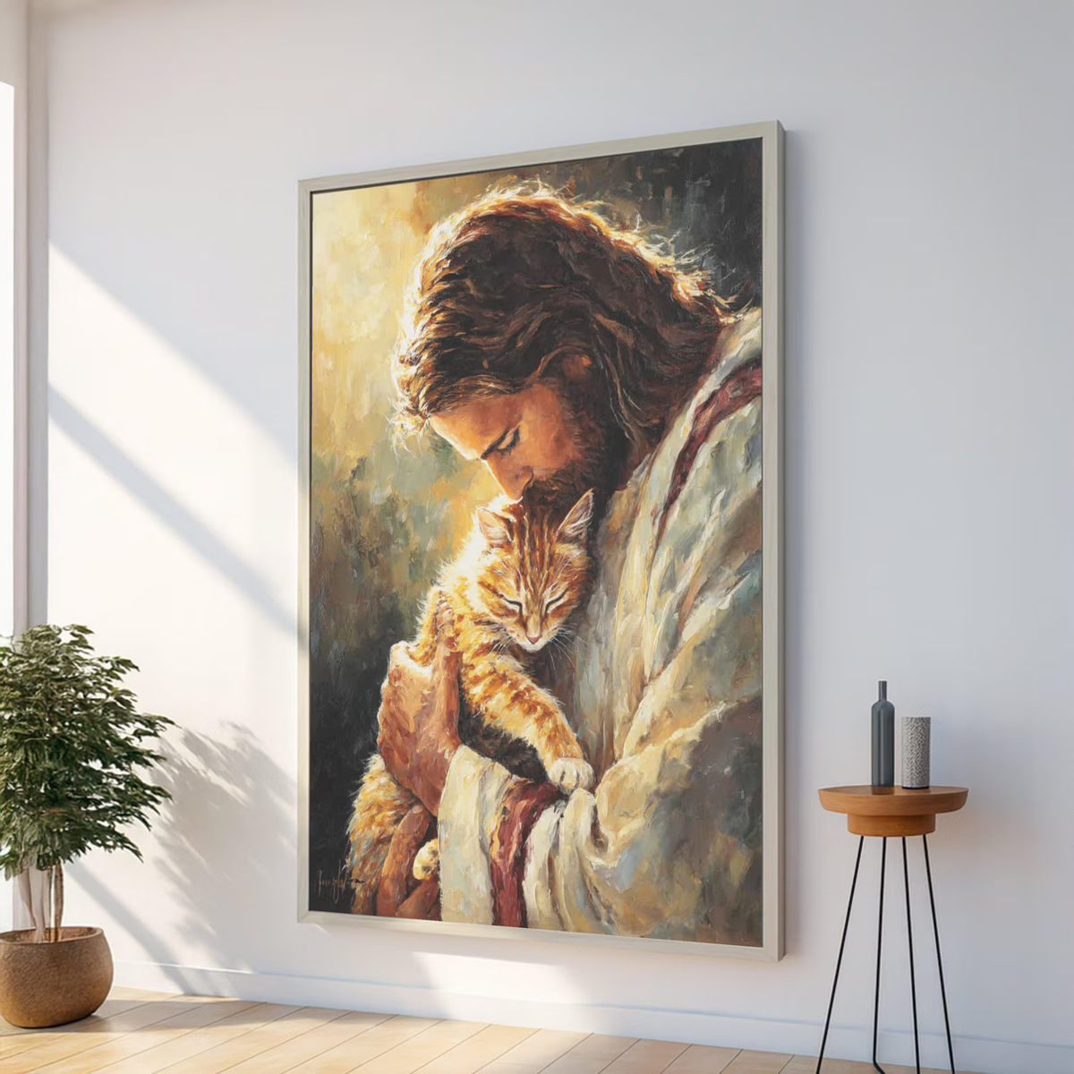 Personalized Jesus Holding Cat Canvas Wall Art – Custom Cat Portrait from Photo, Christian Gift for Cat Lovers & Spiritual Home Decor 22fbda55-15bc-4f28-8a88-5cb7610af5a7-k1_converted.png