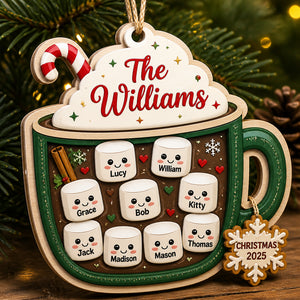 Hot Cocoa Family Marshmallow Names – 3‑Layer Wood Ornament - Personalized 3-Layered Wood Ornament 230233b9-d661-46ed-a941-0dd8d2342f62.jpg