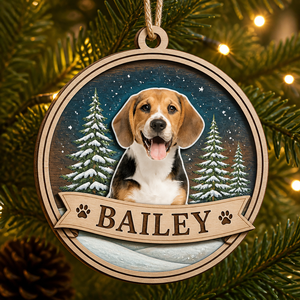 Custom Pet Photo Winter Woods 3‑Layer Wood Ornament - Personalized 3-Layered Wood Ornament 2329ad43-4456-453c-9f7e-55eeba3d3bee.png