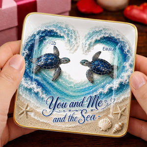 You And Me And The Sea, Jewelry Ceramic Dish, Gift For Couples and Beach Lovers 233c4fff-827e-4f49-b4dd-253c53adeeb1-7.jpg