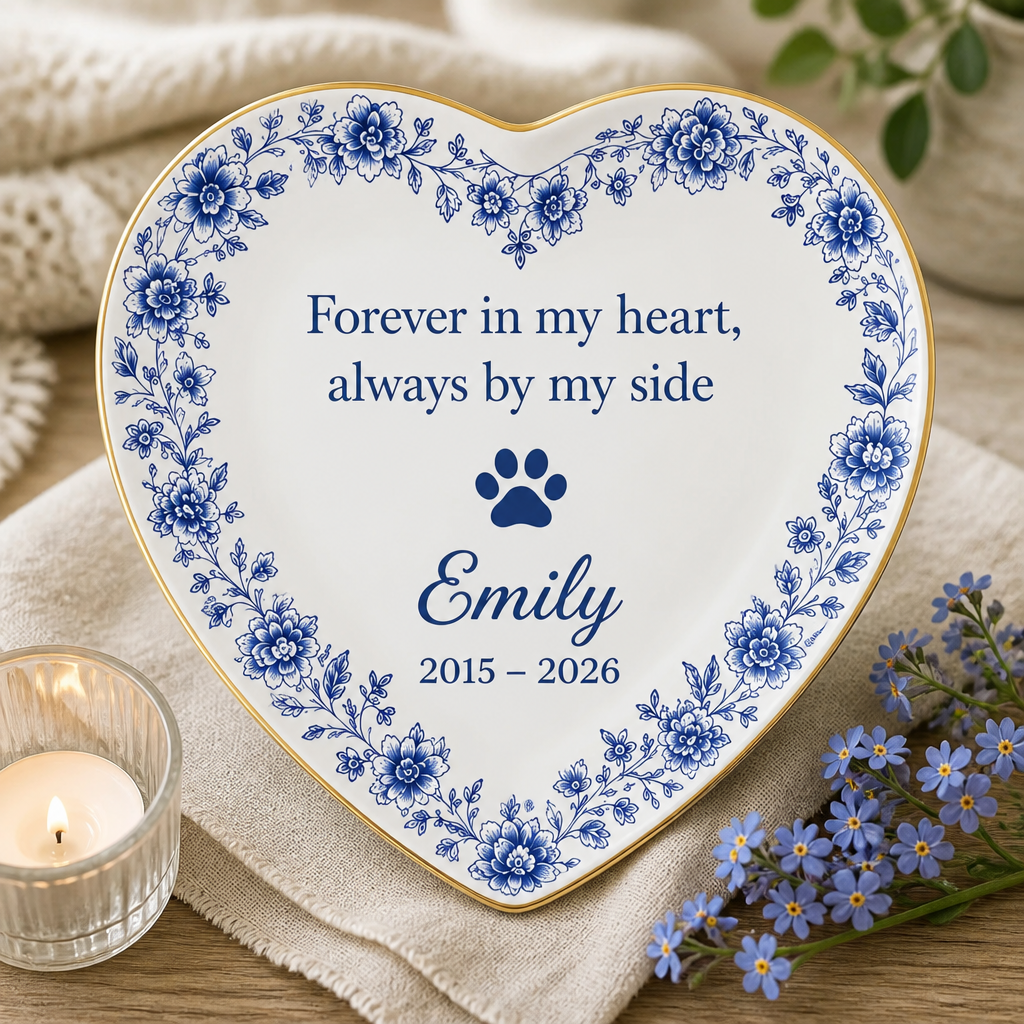 Pet Memorial Ceramic Plate – Forever in my heart, Name & Years - Personalized Personalized Ceramic Plate 237ef8a3-c4ff-4d22-98b1-3ff8f05c1ee1.png
