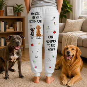 Teacher Humor Chalkboard Sweatpants – 2 Pet Photo + Names - Personalized Sweatpants 23843530-eaaa-45e8-ae9e-87fc1e47fb4b.jpg