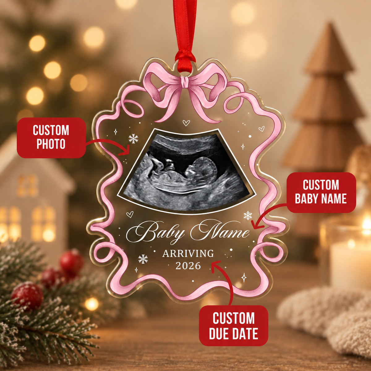 Custom Baby Expecting See You Ornament, Personalized Baby Scan Christmas Bauble With Photo, Baby Arriving Ornament Decor - Christmas Gift For New Mom 238485dd-c40a-48ca-b231-2fcc53b572e0-th3.png
