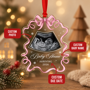 Custom Baby Expecting See You Ornament, Personalized Baby Scan Christmas Bauble With Photo, Baby Arriving Ornament Decor - Christmas Gift For New Mom 238485dd-c40a-48ca-b231-2fcc53b572e0-th3.png