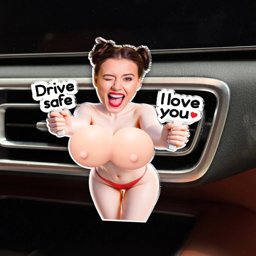 Drive Safe Funny Couple Gift, Personalized Squishy Acrylic Car vent Clip, Gift For Husband, Boyfriend 23ccf499-5930-4c85-8046-b69d3b689624-b4.webp