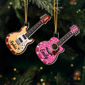 Personalized Guitar Christmas Ornament, Custom Name Acrylic Ornament, Guitar Player Gift, Musician Christmas Gift, Guitarist Keepsake 23cd3d15-efb0-4007-b559-c17db3f3f373-4.jpg