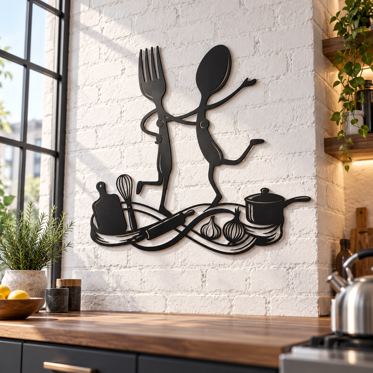 Fork Spoon Metal Wall Decor, Dancing Cutlery Kitchen Art, Playful Utensil Hanging, Dining Room Accent, Fun Chef Gift 23dfd26c-63ff-4831-a2ea-d92bc01cada4-6b37dc5c-0687-4047-bf9a-ecc8fe97e575.png