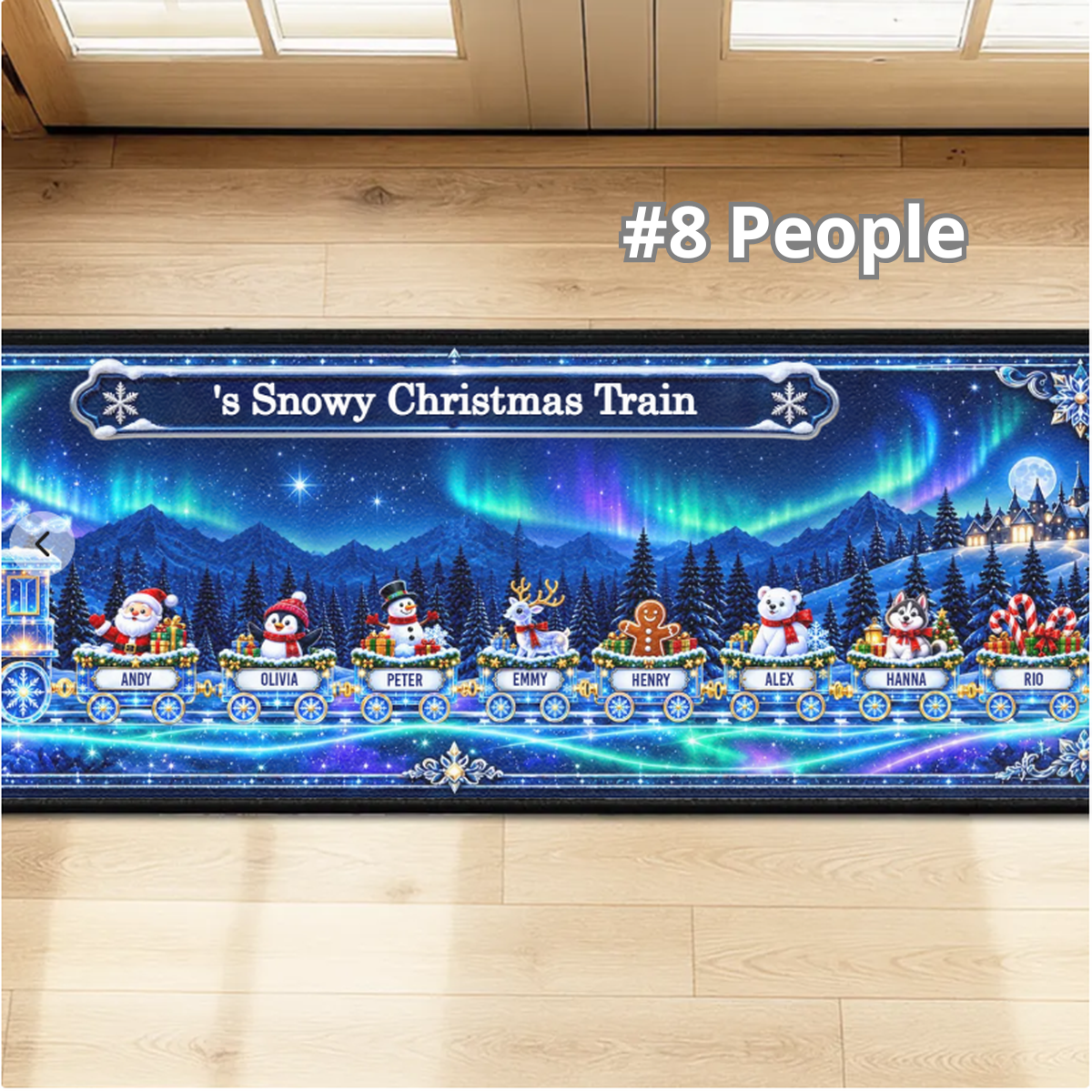 Grandma Snowy Christmas Train - Personalized Runner Rug 23e6b534-150a-4a51-bdc1-db4a3f4d287b-8.png