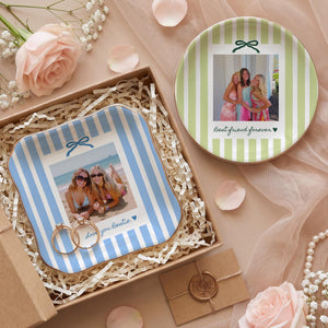 Personalized Bestie Photo Jewelry Dish, Ceramic Trinket Tray for Best Friend, Bestie Striped Ring Dish, Birthday Gifts For Bestie 2407a8fc-837e-406d-ab90-d7a02f3da292-8.jpg