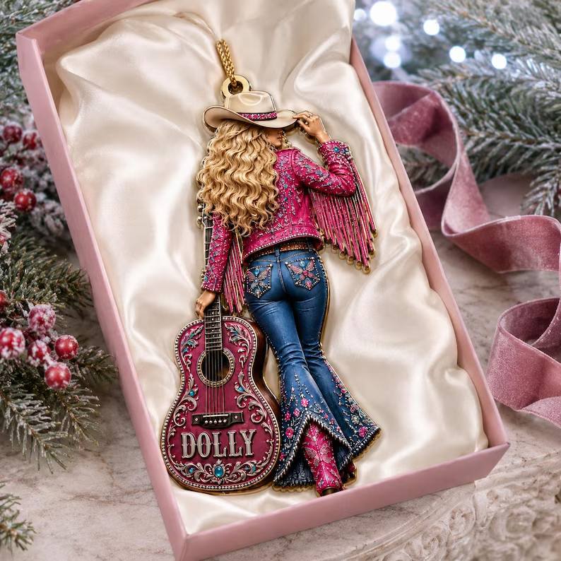 Dolly Parton Country Music Star Christmas Ornament, Pink Fringe Jacket & Guitar Acrylic Decor, Nashville Fan Gift, Holiday Tree Charm 2407daf0-02ab-435c-b011-a3f850cd57c2-hggh-1-.jpg