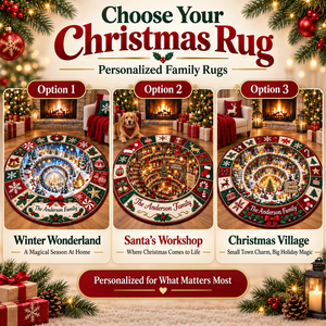 Personalized 3D Christmas Illusion Round Rug Custom Family Name Holiday Floor Mat Santa Workshop Winter Wonderland Village Carpet Decor 24150f90-97da-495f-874d-8c448c3700cb-e76b98b6-b466-4e21-82f0-22adb0122a36.png