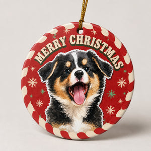 Custom Pet Portrait Christmas Ornament – Watercolor Style - Personalized Aluminum Ornament 241e1d77-4d14-4cc0-b0ca-a4aa713100d6.jpg