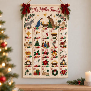 Personalized Nativity Advent Calendar, Custom Family Name Christmas Countdown, 25 Pocket Advent Calendar, Christian Christmas Wall Decor PHAM VAN DIEN 242e2d1a-94e5-4900-9a1c-953e9b7ff099-il_1588xN.8576183522_3l91.jpg