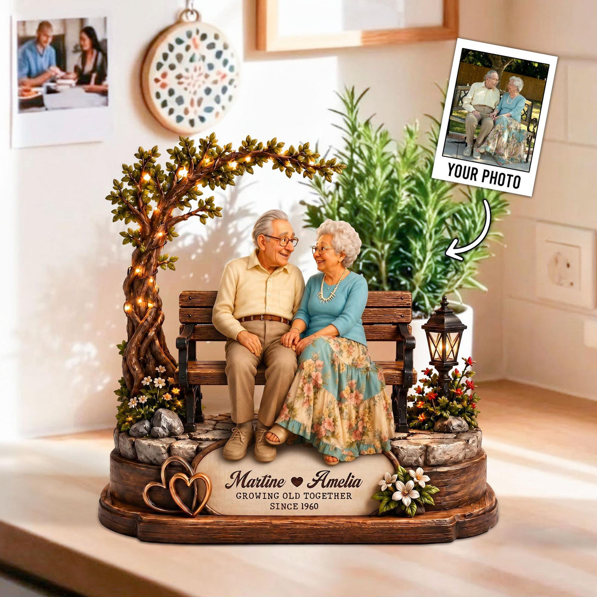 Personalized Grandparents Photo Wooden Block, Growing Old Together Anniversary Gift, Wedding Anniversary Keepsake,Gift For Grandma & Grandpa 244c40df-1afb-47fe-b352-2d8aeb5a10f6-2.jpg