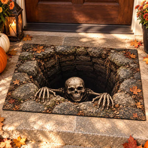 Creepy Skeleton Round Pit Halloween Doormat, 3D Optical Illusion Brick Well Rug, Scary Skeleton Floor Mat, Haunted House Outdoor Porch Decor 244d5038-73f7-48b8-a33a-026d3bc42baf-fbhesrh-7-.webp