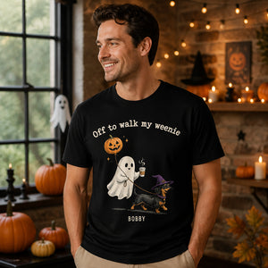Off To Walk My Weenie – Custom Dachshund Halloween Tee - Personalized T-shirt 244db743-82cc-45a1-bc85-8f4d57b09e87.jpg