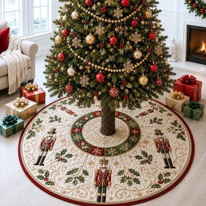 Vintage Nutcracker Christmas Tree Skirt, Quilted Holiday Tree Cover, Xmas Gift For Family 245d8408-1924-4c8e-b78b-c2780adbfb49-il_794xN.8443589244_bqin.jpg
