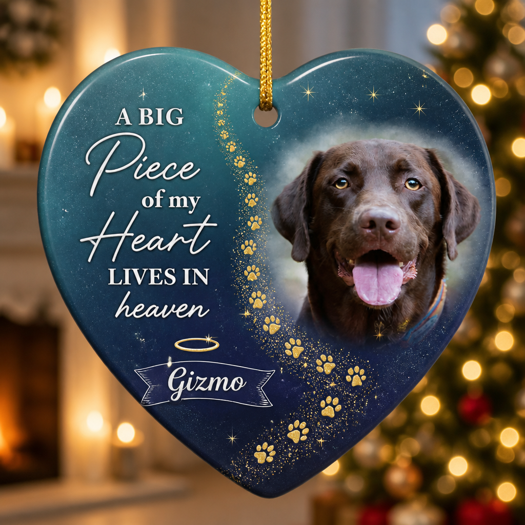 Pet Memorial Heart Ornament – A Big Piece of My Heart (Photo + Name) - Personalized Ornament 2479f154-e573-4350-b67d-8386715691c7.png