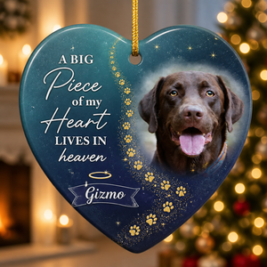 Pet Memorial Heart Ornament – A Big Piece of My Heart (Photo + Name) - Personalized Ornament 2479f154-e573-4350-b67d-8386715691c7.png