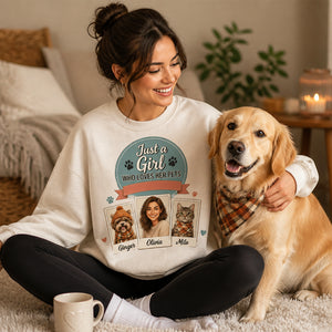 Just A Girl Who Loves Her Pets — Custom Portrait Sweatshirt - Personalized Sweatshirt 248869da-16d7-403c-b9ae-f03fad19c098.jpg