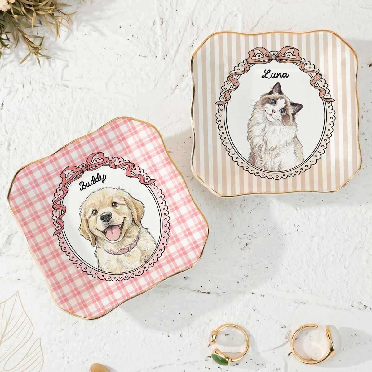 Custom Photo Funny Dog Cat Pet Portrait Ring Dish, Personalized Cat Mom Jewelry Dish, Pet Memorial Gift for Pet Lover 248a9ac9-1e0f-48f7-a1d4-70fd7e62b747-8.jpg