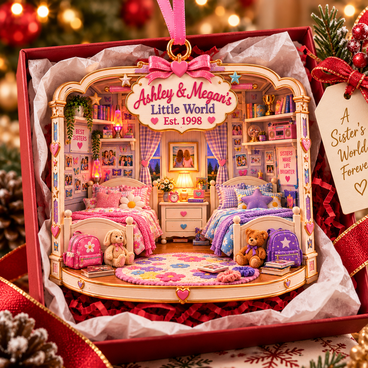 Personalized Sisters Bedroom Christmas Ornament – Custom Names & Year, Sisters Forever Gift, Sister Friendship Keepsake, Christmas Gift for Sisters 24acd3de-36f9-4376-9529-c1f9983cbd59-Image-Oct-22-2026-03_52_14-PM-3.png