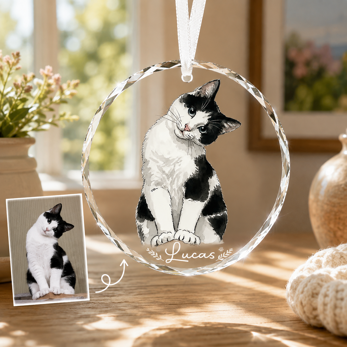 Personalised Cat Photo Christmas Baubles, Custom Watercolour Cat's First Christmas Keepsake, Photo Pet Portrait Gift for Pet Lovers 24c77497-87a8-44b3-8c61-d98729f9c864-d5883015-a8a6-4bf9-a827-3353886f5bff.png