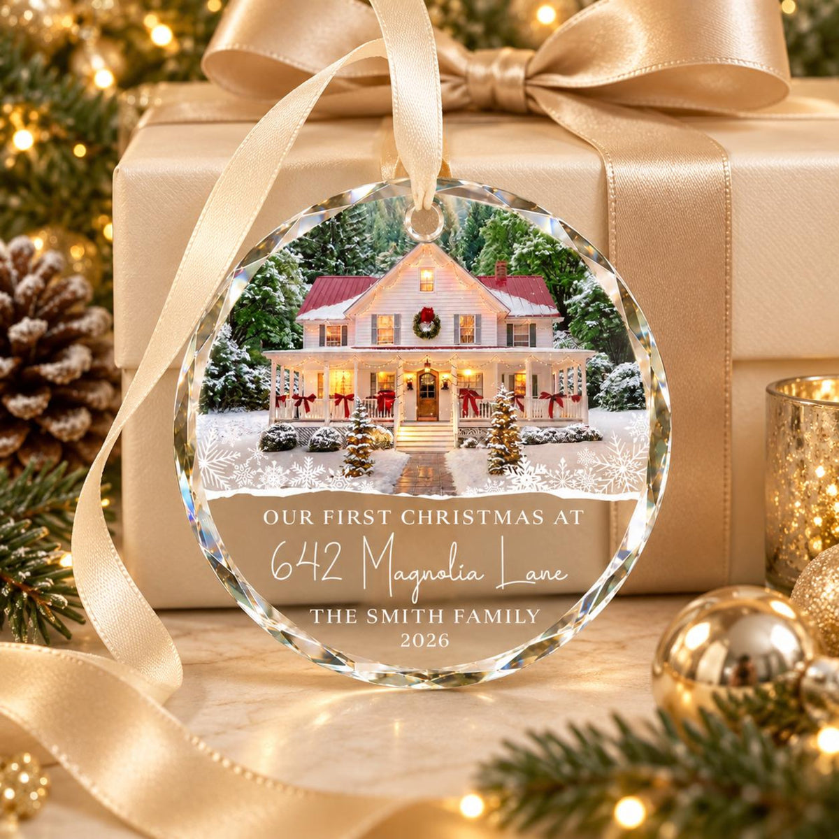 Personalized New Home Ornament, First Christmas in New Home Ornament, Realtor Client Gift, New Home Keepsake, Housewarming Gift 24e06e98-a8f0-450b-adf5-c5b4b987f2c7-1.jpg