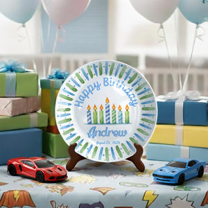 Personalized 1st Birthday Plate for Boy, Custom Name Ceramic Keepsake, Baby First Birthday Gift 24e408e0-9c03-42ad-b116-ca42d719e387-11.jpg