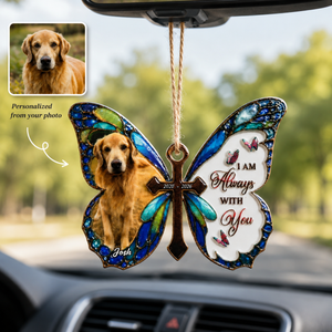 Personalized Pet Memorial Butterfly Real 3D Raised Ornament, Custom Photo Dog Remembrance Car Hanging Keepsake 24e56694-41a4-4fae-9bed-f01a0bb4e0d1-banner-2.png