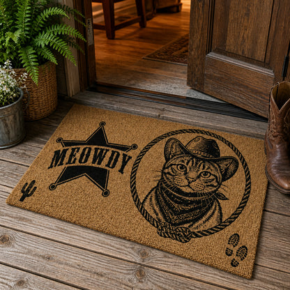 Meowdy Sheriff Cat Portrait Doormat - Personalized Doormat 24eb60a0-c26f-40d7-b410-fab8e4a7b967.jpg