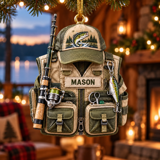Personalized Fishing Xmas Ornament, 3D Acrylic Vest Custom, Fisherman Gift, Fishing Lover Xmas Tree Decor Ornament, Fishing Tackle Keepsake, Gift For Hims 24eedec5-e522-4015-bc35-42ace4e2f88b-M-c-c-u-c-Gi-ng-sinh-b-n-h-.png