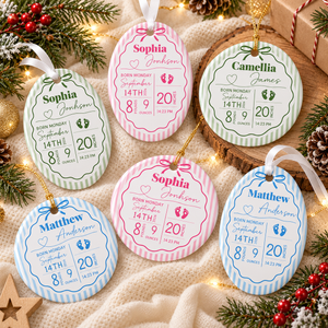 Custom Striped New Baby Ornament: Baby Birth Stats Ceramic Ornament, Christmas Newborn Keepsake, Baby Shower Gift, New Parents Gift 2503a535-2a94-4e4d-a27b-47b58cea4113-6cef630c-00b1-4197-8689-1165004e167b.png