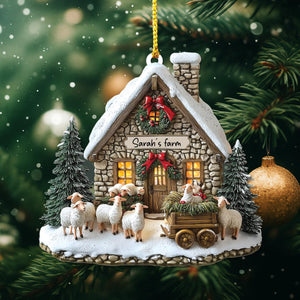Personalized Sheep Farm 2D Flat Acrylic Ornament, Christmas Tree Decor, Gift For Farmer, Christmas Farm Home Decor 2506e711-fc55-4d49-a21f-ae261f56918f-1.jpg