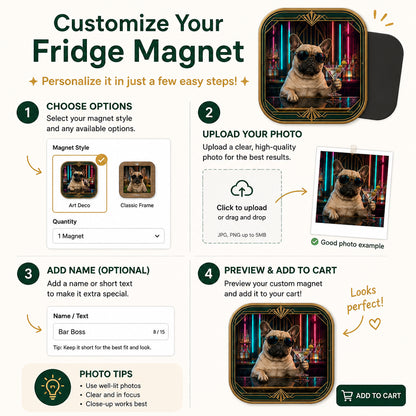 Custom Pet Nightlife Portrait Magnet – Art Deco Neon - Personalized Custom Shape Fridge Magnet 25093165-d71c-4272-b6e5-582c1356a969.jpg
