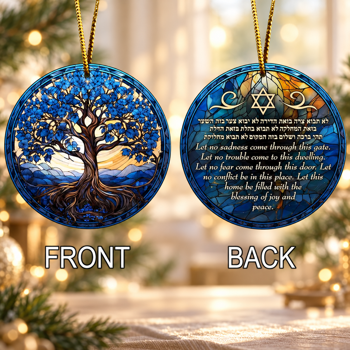 Jewish Hanukkah Tree Of Life Ornament, Dreidel Menorah Star Of David, Chanukah Ornaments, Family Friends Gifts 256447d9-21da-4f70-ac49-b4ceabcefcaa-C-p-trang-tr-c-y-s-s-ng-xanh-v-ng.png