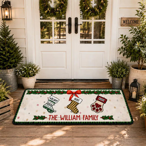 Custom First Christmas In New Home Runner Rug, Personalized Family Name Floor Mat, Holiday Hallway Decor Entryway Mat 2565218d-6981-4fd0-917c-eb91c9e85f85-vcbcv-2-.webp