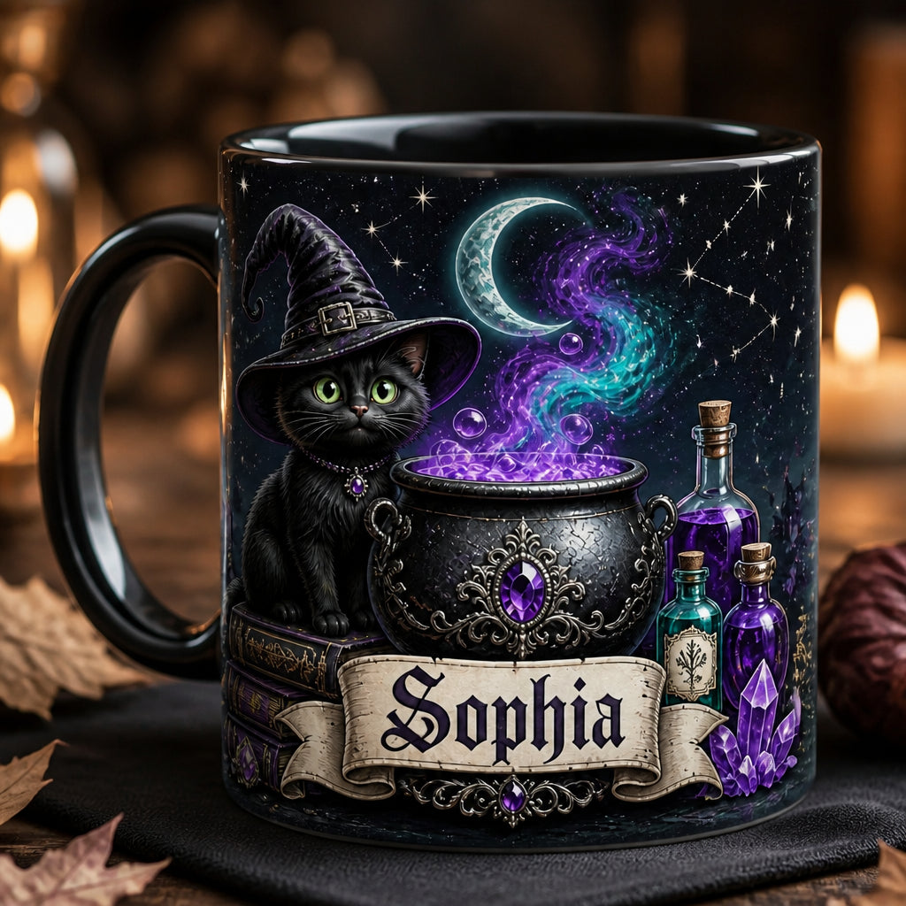 Witchy Cat Cauldron Personalized Edge-to-Edge Mug - Personalized Edge-to-Edge Mug 2571a58d-1699-4f2e-9472-f2f5679472e9.jpg