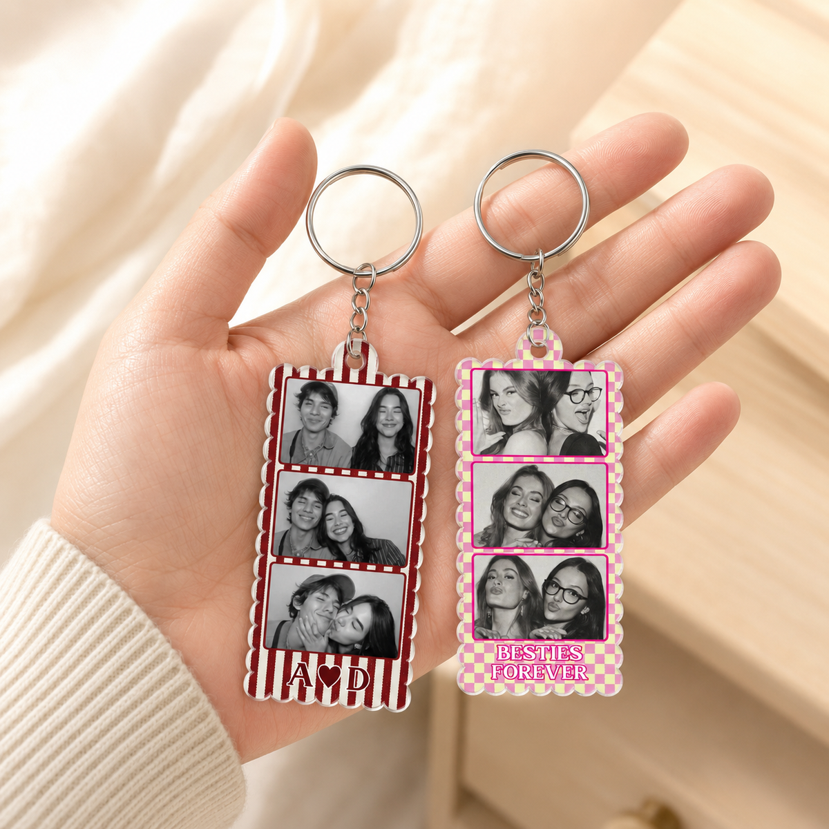 Custom Mini Film Photo Strip Keychain, Strip Photo Keyring, Personalized Couple Photo Keychain, Gift For Boyfriend, Gift For Him Her 258297f9-76f8-474b-abe5-f4356a0b8417-banner-3.png