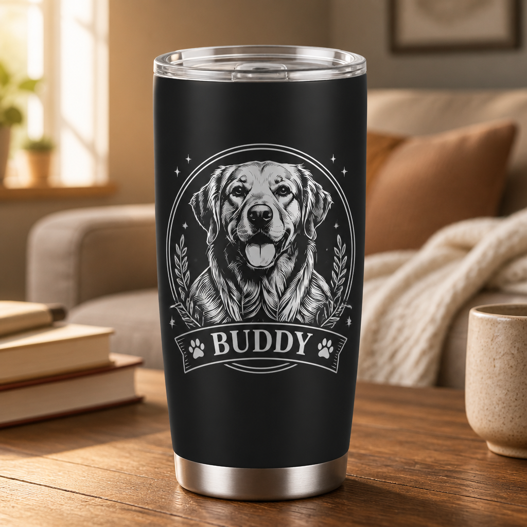Engraved Pet Portrait Name Tumbler - Personalized Tumbler 258460a4-78ed-44d0-84cf-9461172c21a5.png