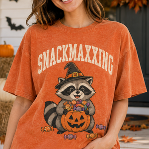 Snackmaxxing Napmaxxing Halloweenmaxxing Shirts, Funny Halloween Raccoon Ghost Skeleton Graphic Tee, Cute Vintage Spooky Season Oversized T-Shirt 25be7ae8-8706-4088-a4e3-24956b757b7b-2.png