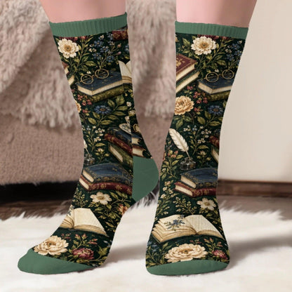 Personalized Book Lover Crew Socks, Custom Name Reading Socks, Shhh I'm Reading, Bookworm Gift for Women 25f740b1-657d-4999-8376-cc0375967e44-7.jpg