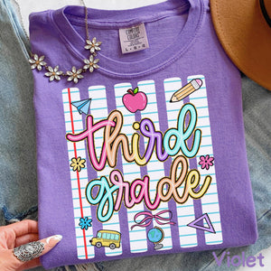 Striped Neon Third Grade Teacher Shirt, Back To School Gift, 3rd Grade Tshirt, Elementary School Tee, Teacher Appreciation Gift 25f8b8c3-aee0-4ce2-801c-de5b5fc1eab0-9.jpg