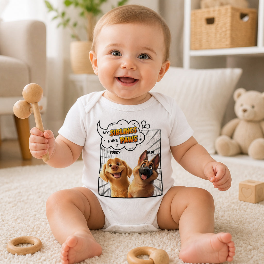 My Siblings Have Paws — Custom Pet Portrait Baby Onesie - Personalized Baby Onesie With Color 25f9ab42-c816-41a2-9248-c5edb14037a3.jpg