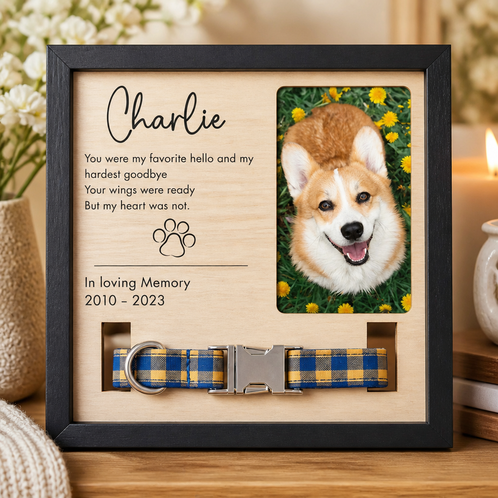 Pet Memorial Picture Frame — Upload Photo, Name & Years - Personalized Picture Frame 2603ac64-5850-405e-a9e9-e5c063877ec0.png