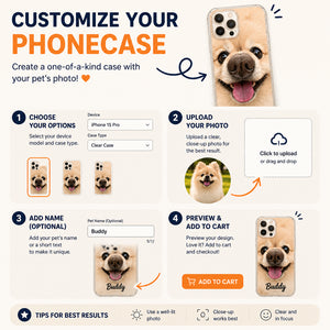 Custom Pet Portrait Phone Case – Pawprint Frame - Personalized Phonecase 26172930-acf3-4f9e-978a-cb3dbb4e0817.jpg