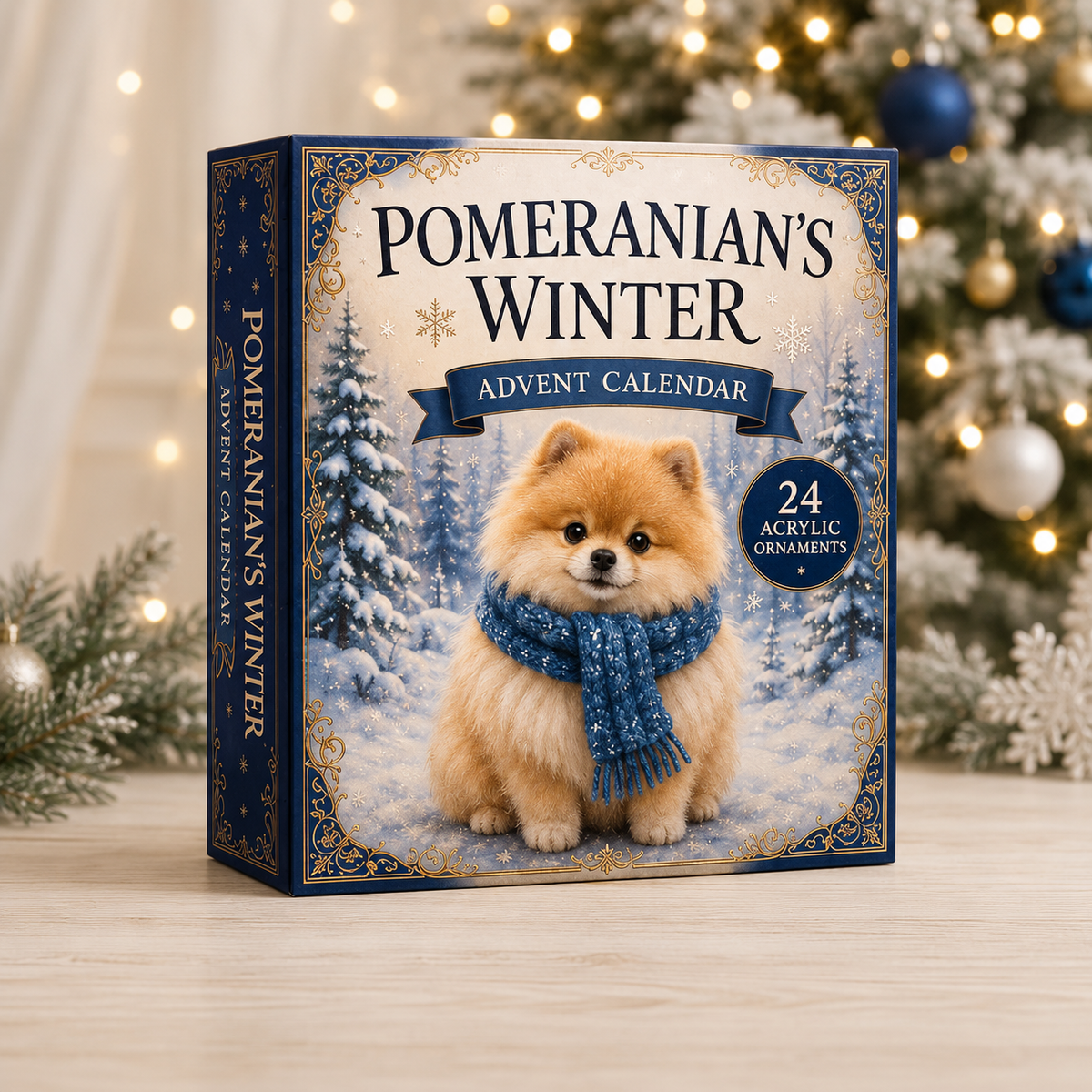 Winter Pomeranian Advent Calendar 2026 - 24-Day Festive Countdown, Acrylic Charms Blind Box - Gift For Dog Lovers 262db895-532d-486a-9cc2-0a637c7dc09d-winter-pomeranian-box.png