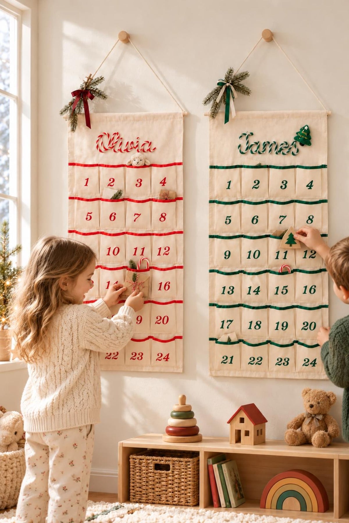 Personalized Advent Calendar for Kids, 24 Pocket Christmas Countdown Calendar, Fillable Fabric Wall Hanging, Custom Name Christmas Decor 2632505c-51c2-44da-97b4-05ddc7b7f4e5-il_1588xN.8566136872_fdf8.jpg