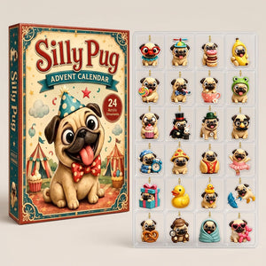 Silly Pug Advent Calendar 2026, 24 Days Fall Christmas Countdown Box, Cute Dog Tree Ornaments, Xmas Pug Lover Gift 26501dac-fee2-4291-a799-3430167c404b-il_fullxfull.8561588952_bv17.jpg
