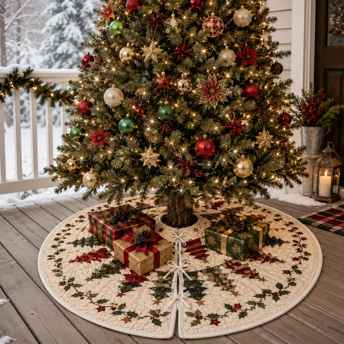 Personalized Christmas Tree Skirt, Aspen Tree Print, Holiday Home Decor 26770fa3-63cb-4b0d-a912-7910d7b8eba8-7.jpg